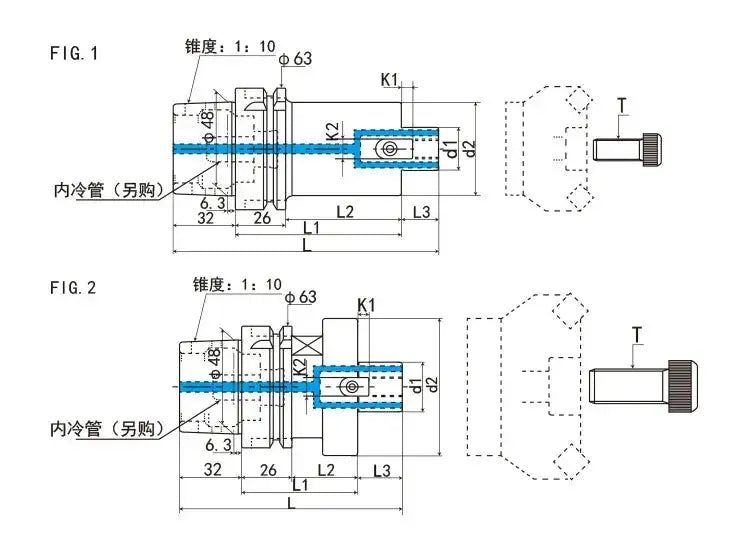 HSK63A-FMB face milling cutter head cutter holder Shandong Denso Pricision Tools Co.,Ltd.