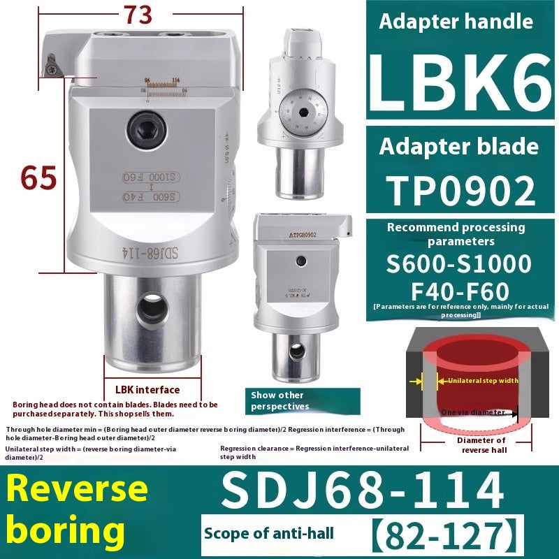 6005 Fine Boring ToolsFine Boring HeadAdjustable Double Edge Rough Boring Center Boring HeadTungsten Carbide ShankEWN Small Bore Boring Heads Shandong Denso Pricision Tools Co.,Ltd.