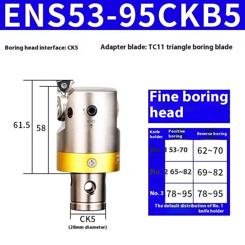 6005 Fine Boring ToolsFine Boring HeadAdjustable Double Edge Rough Boring Center Boring HeadTungsten Carbide ShankEWN Small Bore Boring Heads Shandong Denso Pricision Tools Co.,Ltd.