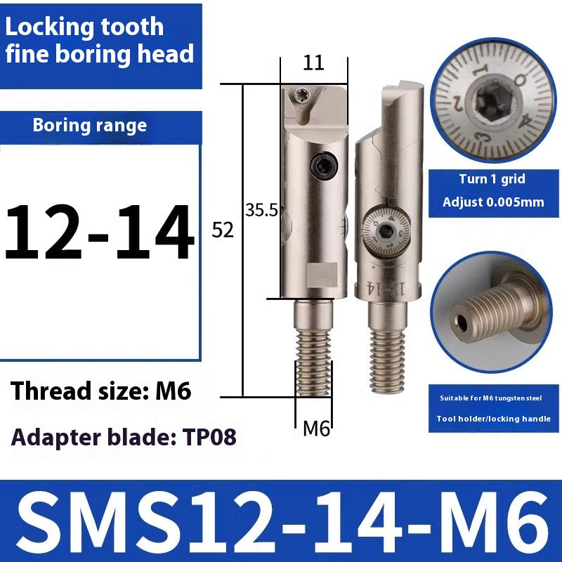 6005 Fine Boring ToolsFine Boring HeadAdjustable Double Edge Rough Boring Center Boring HeadTungsten Carbide ShankEWN Small Bore Boring Heads Shandong Denso Pricision Tools Co.,Ltd.