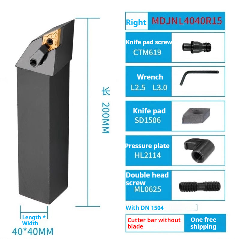 4001-CNC lathe tool bar diamond blade outer circle inner hole turning tool bar mdjnr mdqnr mdpnn machine clamp tool