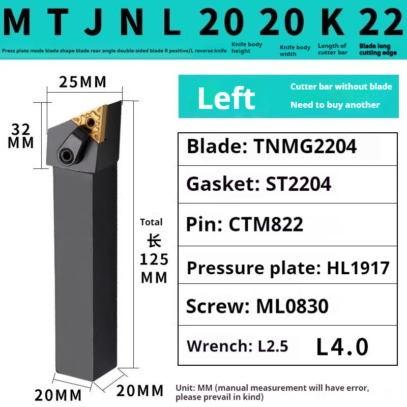 4002-CNC peach-shaped external round tool bar mwln mtjn mtbn mtqn mtenn mtfn mtgn mcln mckn lathe triangle fine turning external round turning tool bar tool