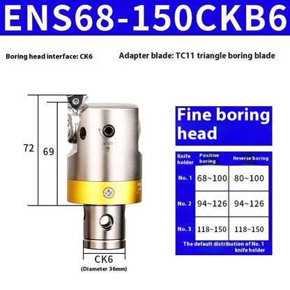 6005 Fine Boring ToolsFine Boring HeadAdjustable Double Edge Rough Boring Center Boring HeadTungsten Carbide ShankEWN Small Bore Boring Heads Shandong Denso Pricision Tools Co.,Ltd.