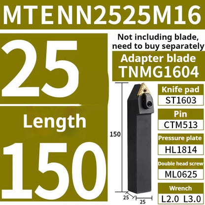 4002-CNC peach-shaped external round tool bar mwln mtjn mtbn mtqn mtenn mtfn mtgn mcln mckn lathe triangle fine turning external round turning tool bar tool