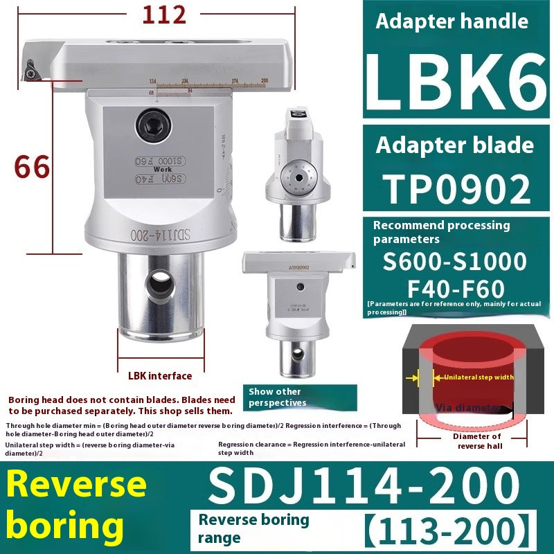 6005 Fine Boring ToolsFine Boring HeadAdjustable Double Edge Rough Boring Center Boring HeadTungsten Carbide ShankEWN Small Bore Boring Heads Shandong Denso Pricision Tools Co.,Ltd.