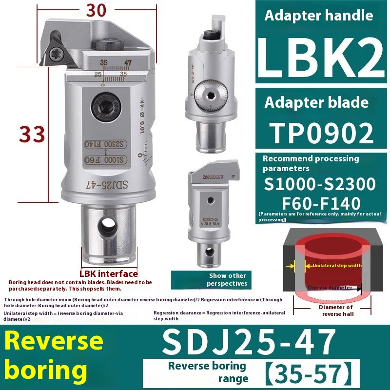 6005 Fine Boring ToolsFine Boring HeadAdjustable Double Edge Rough Boring Center Boring HeadTungsten Carbide ShankEWN Small Bore Boring Heads Shandong Denso Pricision Tools Co.,Ltd.