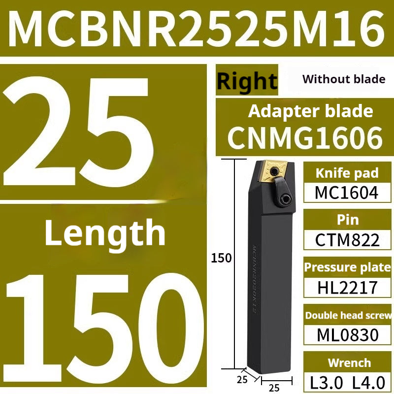 4002-CNC peach-shaped external round tool bar mcknl mcgn mcmnn mcbn mcsn lathe triangle fine turning external round turning tool bar tool