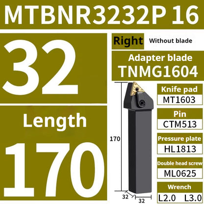 4002-CNC peach-shaped external round tool bar mwln mtjn mtbn mtqn mtenn mtfn mtgn mcln mckn lathe triangle fine turning external round turning tool bar tool