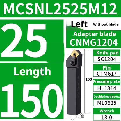 4002-CNC peach-shaped external round tool bar mcknl mcgn mcmnn mcbn mcsn lathe triangle fine turning external round turning tool bar tool