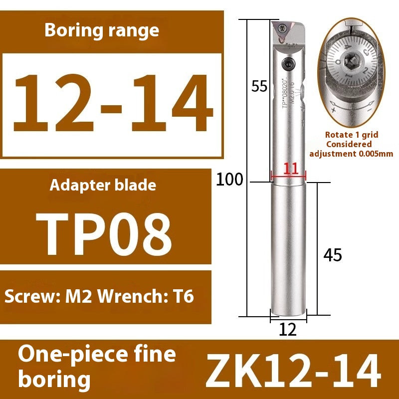 6005 Fine Boring ToolsFine Boring HeadAdjustable Double Edge Rough Boring Center Boring HeadTungsten Carbide ShankEWN Small Bore Boring Heads Shandong Denso Pricision Tools Co.,Ltd.