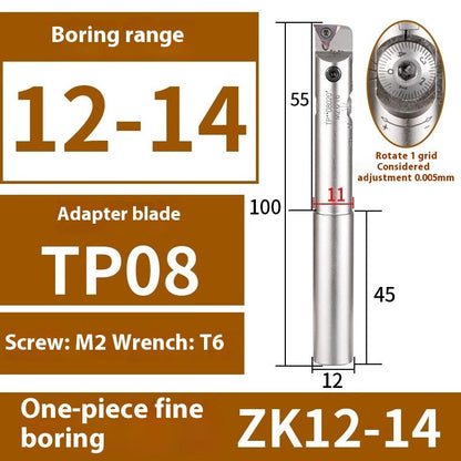 6005 Fine Boring ToolsFine Boring HeadAdjustable Double Edge Rough Boring Center Boring HeadTungsten Carbide ShankEWN Small Bore Boring Heads Shandong Denso Pricision Tools Co.,Ltd.