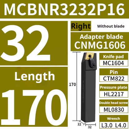 4002-CNC peach-shaped external round tool bar mcknl mcgn mcmnn mcbn mcsn lathe triangle fine turning external round turning tool bar tool