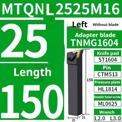 4002-CNC peach-shaped external round tool bar mwln mtjn mtbn mtqn mtenn mtfn mtgn mcln mckn lathe triangle fine turning external round turning tool bar tool