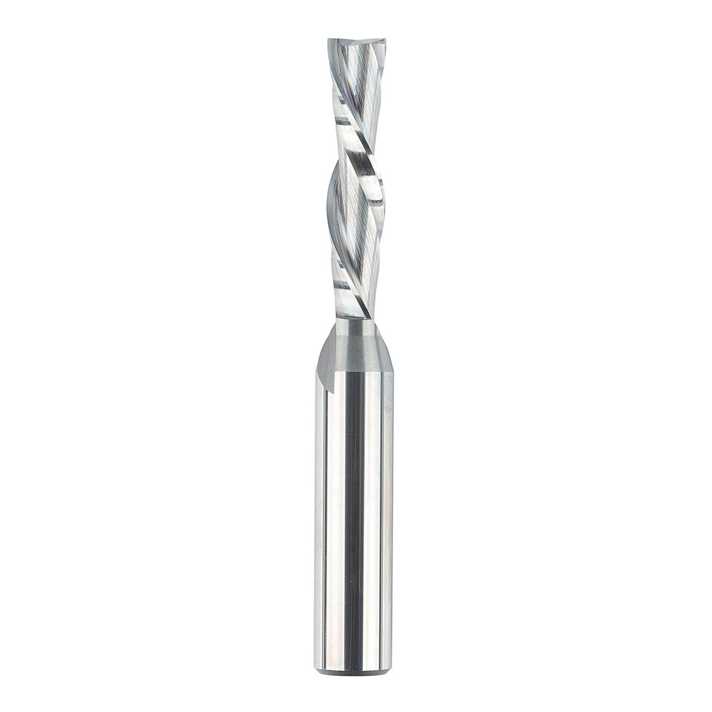 Spiral Downcut Router Bits with 3/8 inch Cutting Diameter, 4 inch Extra Long HRC55 Solid Carbide CNC End Mill for Wood Small Cut, Carving