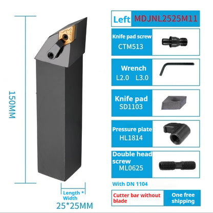 4001-CNC lathe tool bar diamond blade outer circle inner hole turning tool bar mdjnr mdqnr mdpnn machine clamp tool