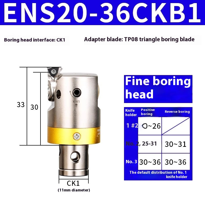 6005 Fine Boring ToolsFine Boring HeadAdjustable Double Edge Rough Boring Center Boring HeadTungsten Carbide ShankEWN Small Bore Boring Heads Shandong Denso Pricision Tools Co.,Ltd.