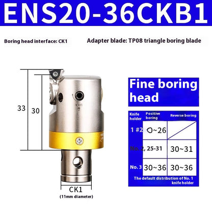 6005 Fine Boring ToolsFine Boring HeadAdjustable Double Edge Rough Boring Center Boring HeadTungsten Carbide ShankEWN Small Bore Boring Heads Shandong Denso Pricision Tools Co.,Ltd.