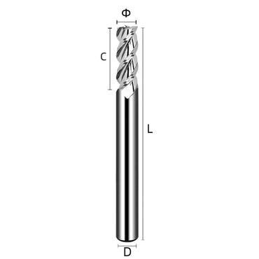 Milling cutter China produces CNC tools Save 90% of costs Customizable 3Flutes End Mill for Aluminum Copper Plastic Carbide End Mill Tungsten End Mill Shandong Denso Pricision Tools Co.,Ltd.