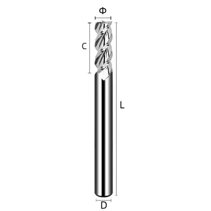 Milling cutter China produces CNC tools Save 90% of costs Customizable 3Flutes End Mill for Aluminum Copper Plastic Carbide End Mill Tungsten End Mill Shandong Denso Pricision Tools Co.,Ltd.