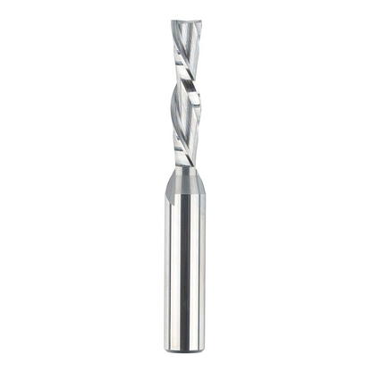 Spiral Downcut Router Bits with 3/8 inch Cutting Diameter, 1/2 inch Shank HRC55 Solid Carbide CNC End Mill for Wood Small Cut, Carving
