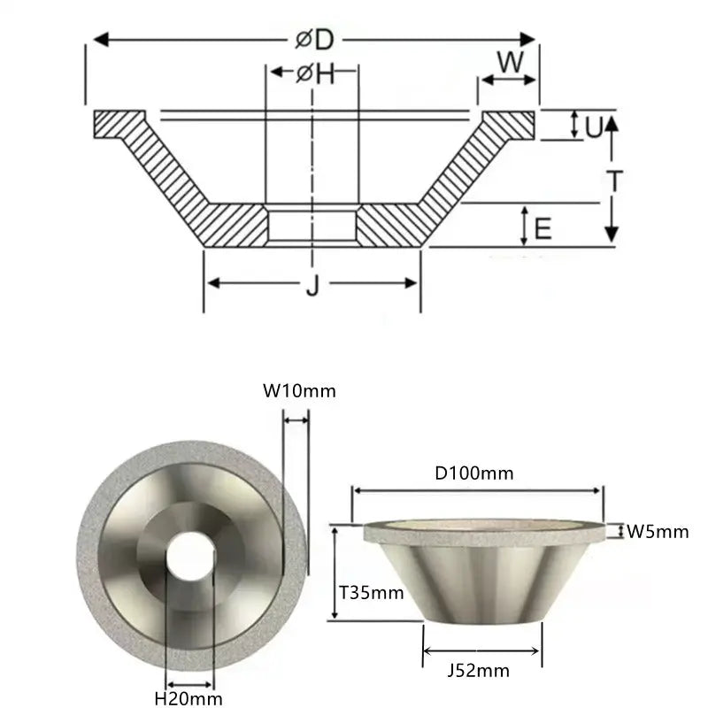 PCD tools China produces CNC tools Save 90% of costs Customizable Used for milling cutters to make new Cylinder Long-Life Diamond Grinding Wheel Shandong Denso Pricision Tools Co.,Ltd.