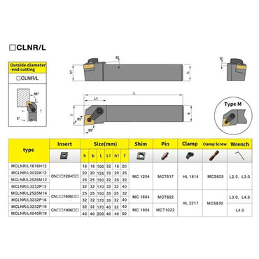 MCLNR/L External Turning Tool Holder CNC Cutting Tool Cutter Bar (for CNMG carbide insert) Shandong Denso Pricision Tools Co.,Ltd.