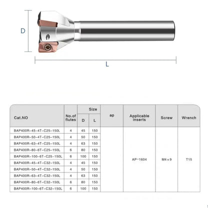 Indexable end mill shoulder milling Shandong Denso Pricision Tools Co.,Ltd.