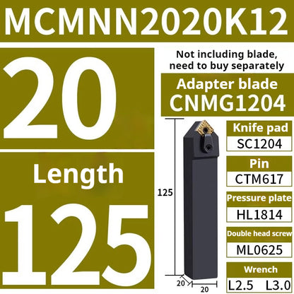 4002-CNC peach-shaped external round tool bar mcknl mcgn mcmnn mcbn mcsn lathe triangle fine turning external round turning tool bar tool