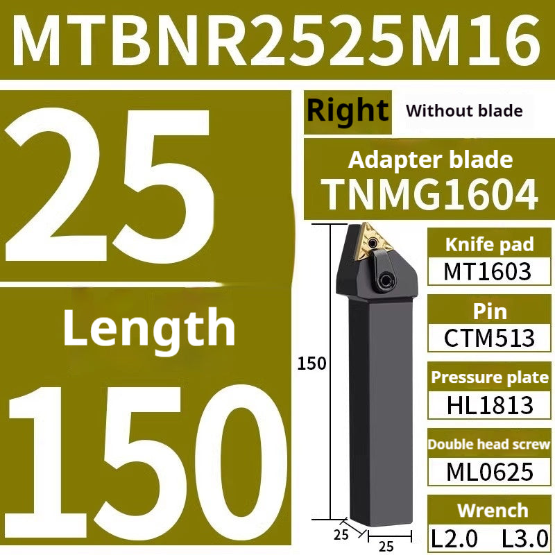 4002-CNC peach-shaped external round tool bar mwln mtjn mtbn mtqn mtenn mtfn mtgn mcln mckn lathe triangle fine turning external round turning tool bar tool