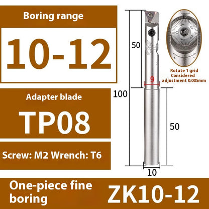 6005 Fine Boring ToolsFine Boring HeadAdjustable Double Edge Rough Boring Center Boring HeadTungsten Carbide ShankEWN Small Bore Boring Heads Shandong Denso Pricision Tools Co.,Ltd.