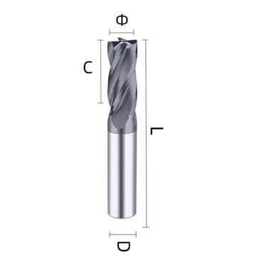 China produces CNC tools Save 90% of costs Customizable 4Flutes Standard Length Diamond Coated End Mills Tungsten Shank Milling Cutter Shandong Denso Pricision Tools Co.,Ltd.