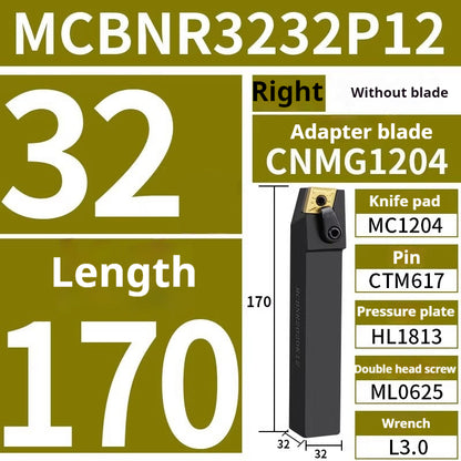 4002-CNC peach-shaped external round tool bar mcknl mcgn mcmnn mcbn mcsn lathe triangle fine turning external round turning tool bar tool