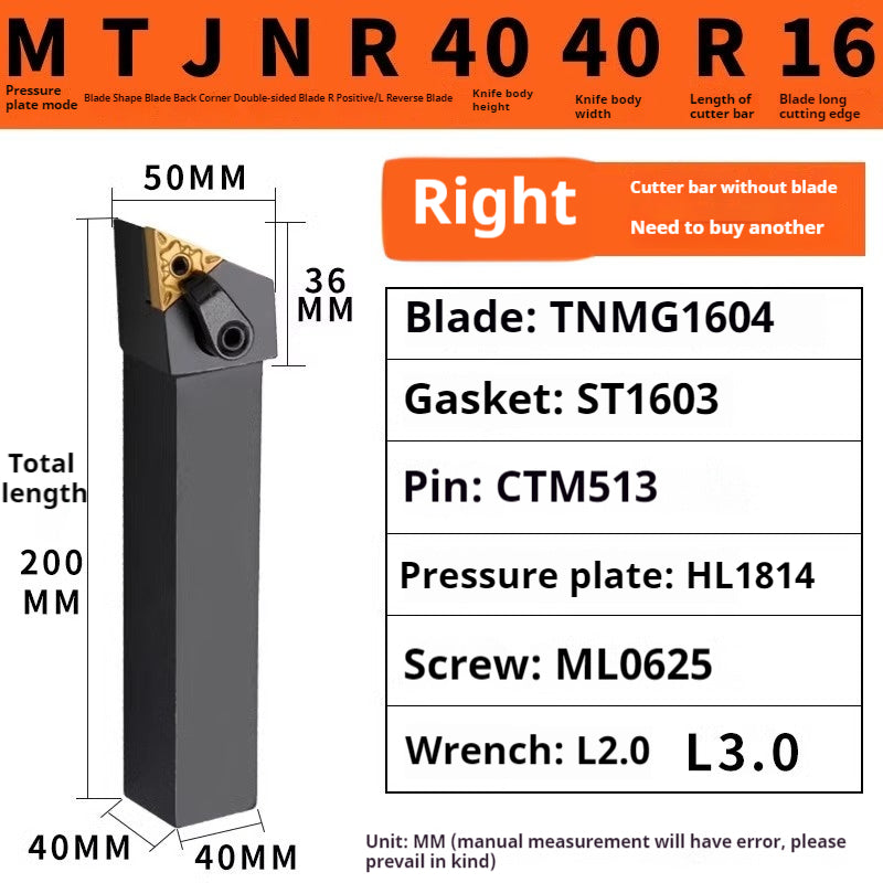 4002-CNC peach-shaped external round tool bar mwln mtjn mtbn mtqn mtenn mtfn mtgn mcln mckn lathe triangle fine turning external round turning tool bar tool