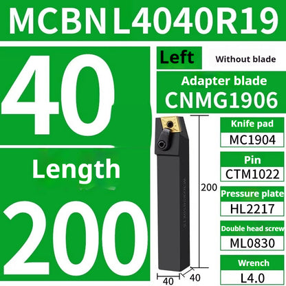 4002-CNC peach-shaped external round tool bar mcknl mcgn mcmnn mcbn mcsn lathe triangle fine turning external round turning tool bar tool