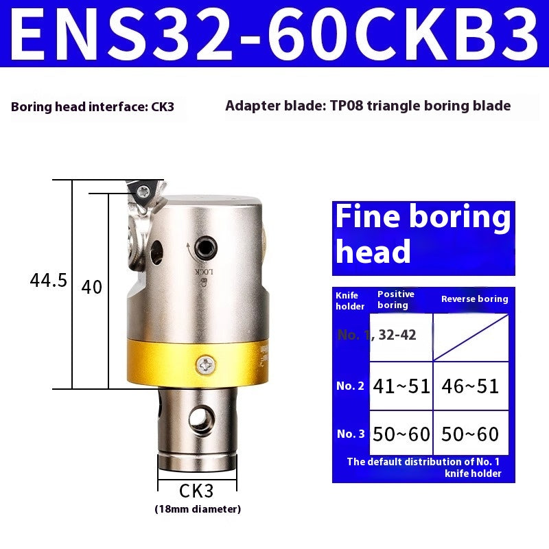 6005 Fine Boring ToolsFine Boring HeadAdjustable Double Edge Rough Boring Center Boring HeadTungsten Carbide ShankEWN Small Bore Boring Heads Shandong Denso Pricision Tools Co.,Ltd.