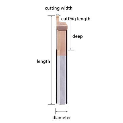 MFR tungsten steel end face slot cutter, small diameter inner hole boring cutter, hard integral alloy small hole end face CNC MFL turning tool holder Shandong Denso Pricision Tools Co.,Ltd.