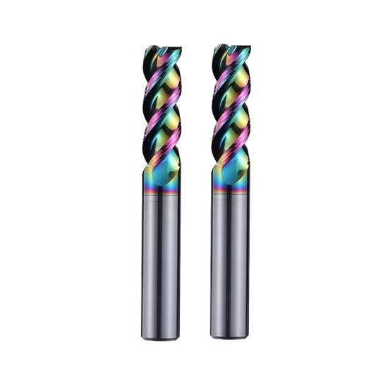 65 degree U-groove aluminum milling cutter, 3-blade, high-efficiency tungsten steel alloy end milling cutter, seven color coated aluminum alloy special high gloss cutter Shandong Denso Pricision Tools Co.,Ltd.