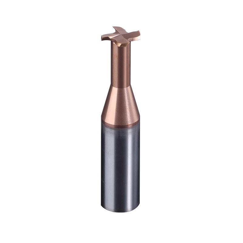 Steel T-shaped cutter, T-shaped milling cutter, tungsten steel hard alloy coated T-shaped groove cutter, integral 4-blade CNC cutting tool Shandong Denso Pricision Tools Co.,Ltd.