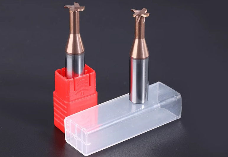 Steel T-shaped cutter, T-shaped milling cutter, tungsten steel hard alloy coated T-shaped groove cutter, integral 4-blade CNC cutting tool Shandong Denso Pricision Tools Co.,Ltd.