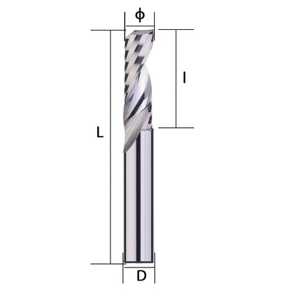 Aluminum single edge spiral milling cutter, tungsten steel alloy 5A grade acrylic special carving cutter Shandong Denso Pricision Tools Co.,Ltd.