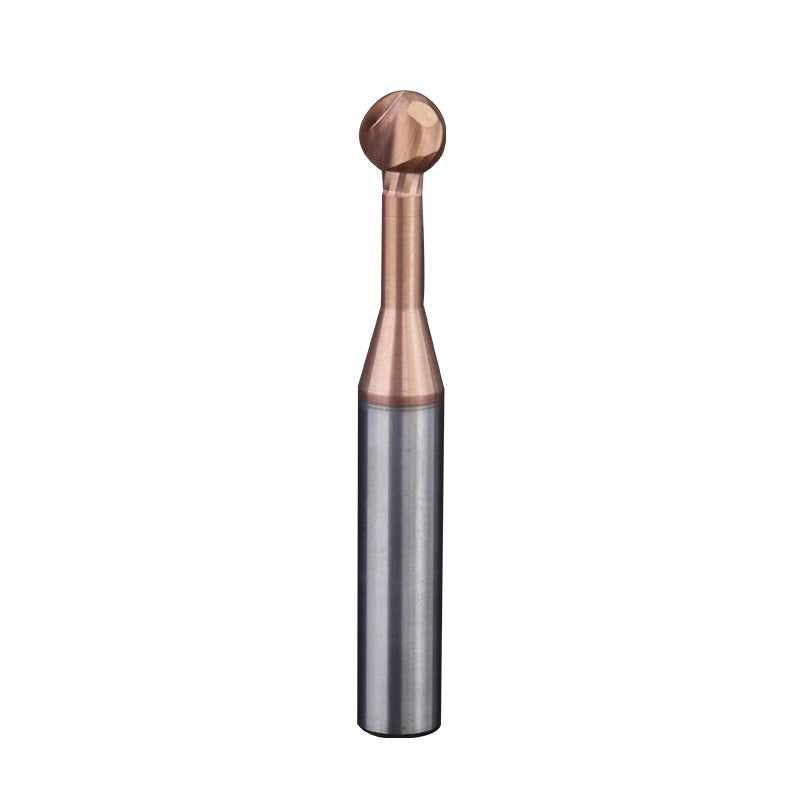 Steel lollipop ball end milling cutter ball cutter tungsten steel alloy coated steel straight shank end milling cutter CNC tool Shandong Denso Pricision Tools Co.,Ltd.