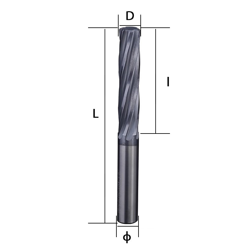 Steel spiral reamer, tungsten steel hard alloy coating, tungsten steel machine spiral non elevation precision reamer H7 Shandong Denso Pricision Tools Co.,Ltd.