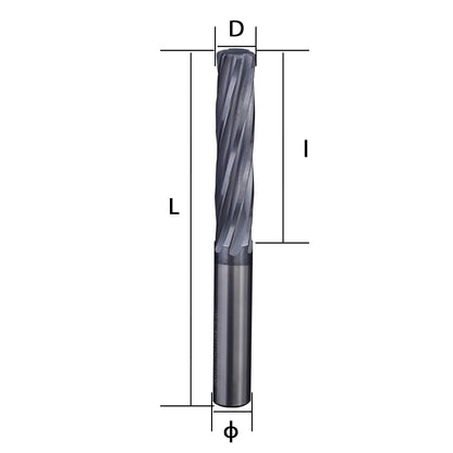 Steel spiral reamer, tungsten steel hard alloy coating, tungsten steel machine spiral non elevation precision reamer H7 Shandong Denso Pricision Tools Co.,Ltd.