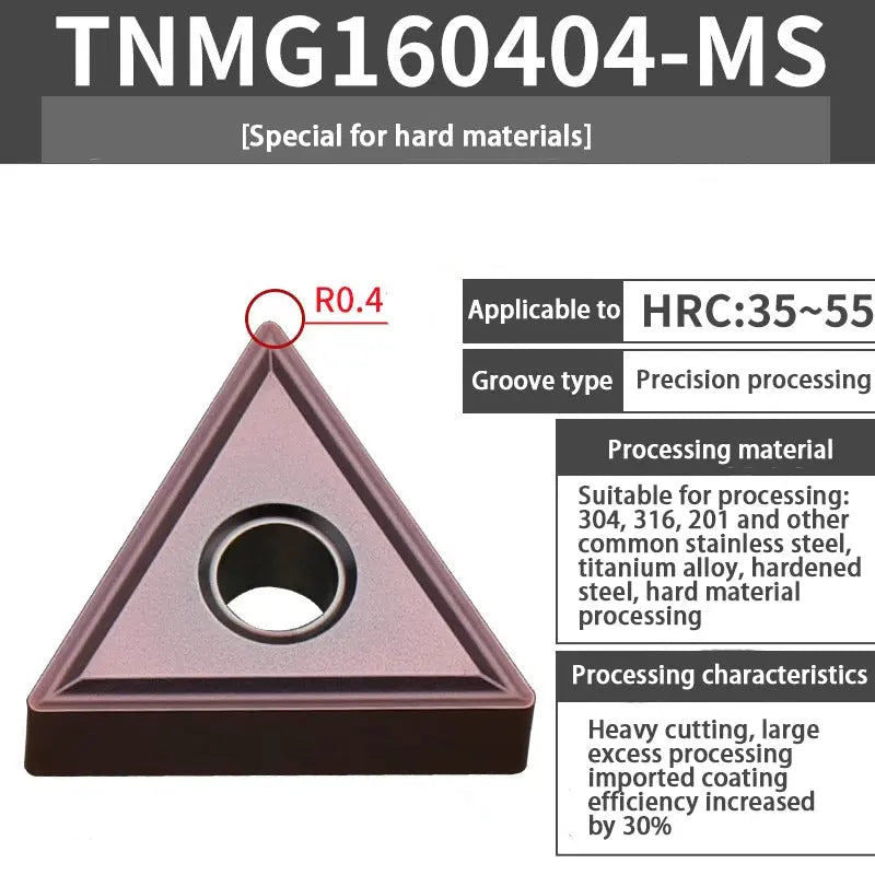 TNMG160404/08 triangle alloy cutter head Shandong Denso Pricision Tools Co.,Ltd.