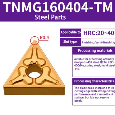 TNMG160404/08 triangle alloy cutter head Shandong Denso Pricision Tools Co.,Ltd.