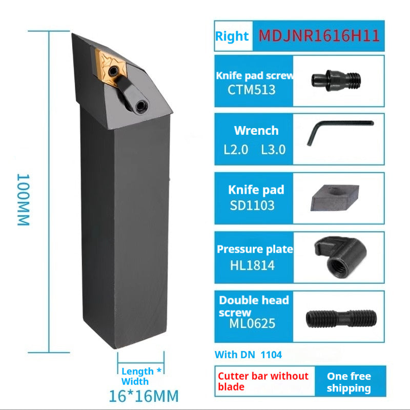 4001-CNC lathe tool bar diamond blade outer circle inner hole turning tool bar mdjnr mdqnr mdpnn machine clamp tool